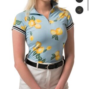 KASTEL DENMARK EQUESTRIAN RIDING LEMON SHORT SLEEVE SHIRT